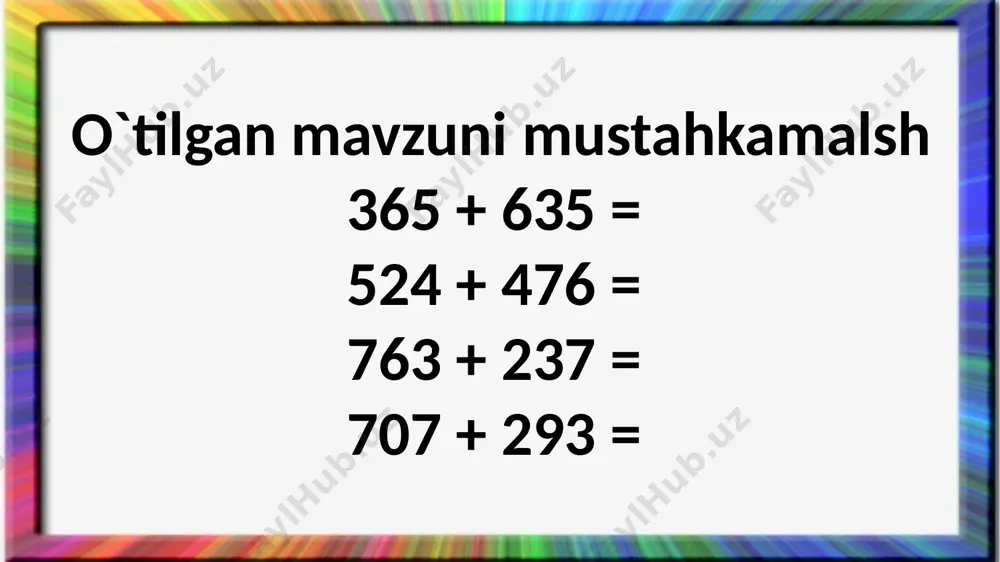 3-sinf.100ichida sonlarni qo`shish usullari.9-mavzu - Page 4