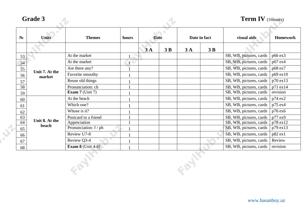 3-sinf ingliz tili ish reja yangi - Page 4