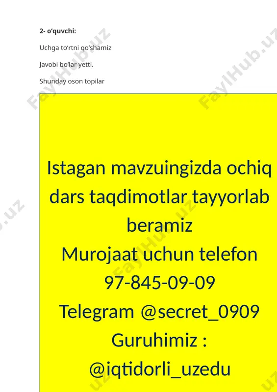 3 sinf matematika yuzlikdan o’tib ko’paytirish 1-chorak - Page 4
