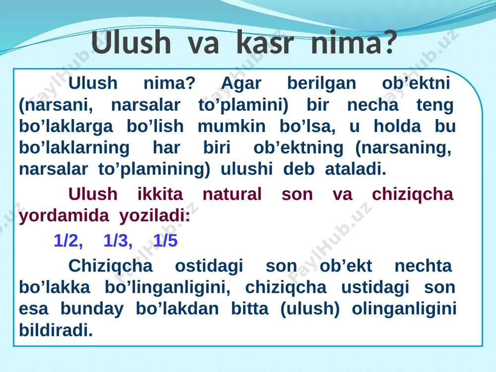 kasrlar va ulushlar - Page 4