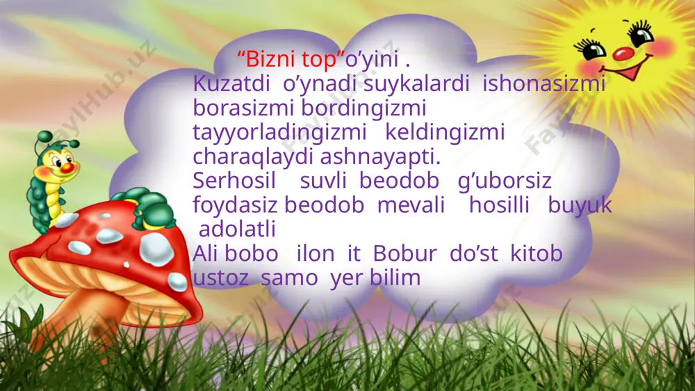 ona tili darsining prezentatsiyasi - Page 4