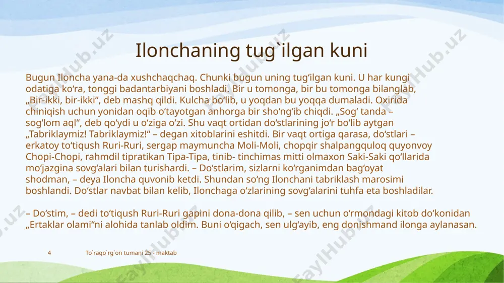 ilochaning tug`ilgan kuni - Page 4