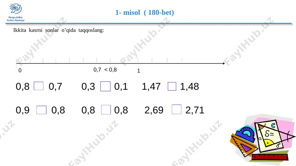 3-sinf matematika o'nli kasrlarni taqqoslash - Page 4