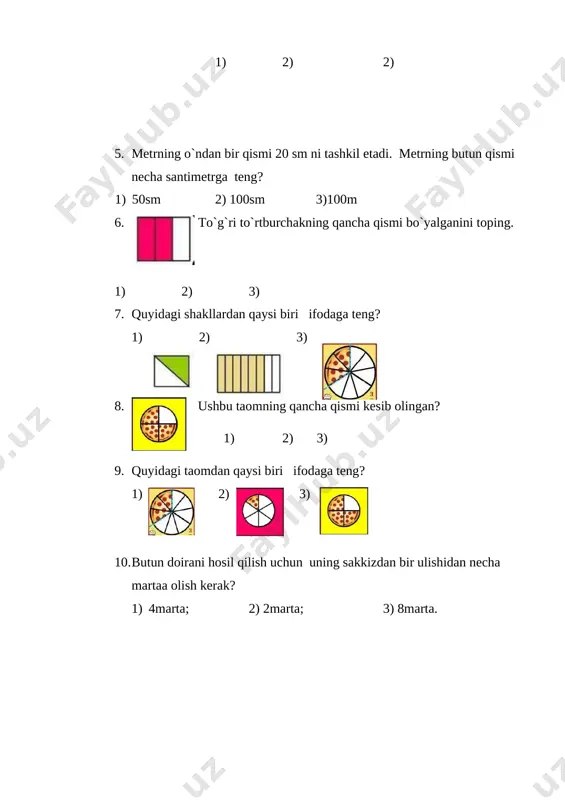 b nimaga aytiladi? 3-4 –misollarni mustaqil bajaramiz; 5-misol ikkita o’nli kasr orasida joylashgan barcha butun sonlarni o’sish tartibida yozing. a)0,5 va 6,3 b)4,1 va 8,9 d)0,15 va 4,89 a) 0,5; 0,6; 0,7; 0,8; 0,9; 1; 1,1; 1,2; 1,3; 1,4; 1,5; 1,6; 1,7; 1,8; 1,9; 2; 2,1; 2,2; 2,3; 2,4; 2,5; 2,6; 2,7; 2,8; 2,9; 3; 3,1; 3,2; 3,3; 3,4; 3,5; 3,6; 3,7; 3,8; 3,9; 4; 4,1; 4,2; 4,3; 4,4; 4,5; 4,6; 4,7; 4,8; 4,9; 5; 5,1; 5,2; 5,3; 5.4; 5,5; 5,6; 5,7; 5,8; 5,9; 6; 6,1; 6,2; 6,3; uyga vazifa misol sonlar o’qida quyidagi sonlarga mos nuqtalarni belgilang: 0,2; 0,9; 1,1; 1,7; misol polizda jami 3240 kg sholg’om , bodring va sabzi olindi. bodring hosilning , sholg’om ni, sabzi esa image3.jpeg image4.jpeg image5.jpeg image6.jpeg image7.jpeg image8.jpeg image9.jpeg image10.png image11.jpeg image12.jpeg image13.jpeg image14.jpeg image15.jpeg image16.jpeg image17.jpeg image18.png image19.png image20.jpeg image21.png image1.jpeg image2.jpeg