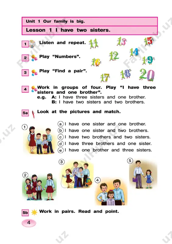 e’s tallii. : listen and repeat. look, listen and repeat. my aunt’s young. she’s 20 years old. my aunt’s younger! she’s 17 years old. y my uncle’s strong. uncle’s i’m taller than listen and check. nplay “ i ’m ta lle r play “ i ’m ta lle r than you”. com plete the sentences. my uncle’s 5 zumrad lesson 3 this is my fam ily tree . unit 2 my relatives 1 1! listen and sing. play “brainstorm ”. look, read and com plete. my name’s asad. this is my fam ily tree i have two brothers: karim and anvar. karim ’s older than anvar. tolib’s my father. he’s older than my uncle nabi. malika’s my aunt. mohira and kamola are my cousins. kamola’s younger than mohira. 4b 5 4a w ork in groups of 4 . w rite puzzles.\ play “read and w rite ”. w ork in …