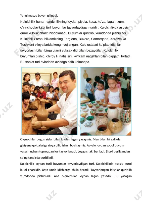 loydan lagan yasash 3-sinf tasviriy san'at - Page 4