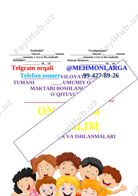 ___” to`garagi a`zolarining ro`yxati № o`quvchilarning familiyasi, ismi tug`ilgan yili sinfi yashah manzili 1 2 3 4 5 6 7 8 9 10 11 12 13 14 15 16 17 18 19 20 to`garak rahbari ______ _______________________________ to`garak jurnal № oy kun f.i.sh 1 2 3 4 5 6 7 8 9 10 11 12 13 14 15 16 17 18 19 20 № sana mavzu uyga vazifa 1 2 3 4 5 6 7 8 9 10 11 12 13 14 15 16 17 18 19 20 mashg`ulotning mavzusi: nutq. gap. so‘z mashg`ulotning maqsadi: ta’limiy: o‘quvchilarning nutq,gap haqidagi tushunchalarini aniqlash, matndagi gaplarni tinish belgil ariga rioya qilgan holda tugallangan ohang bilan o‘qish, matndagi gaplarning chegarasini aniqlash ko‘nikmalarini takomillashtirish; fk1:o‘qilgan matn mazmunini va o‘zgalar fikrini anglab, ifodalay oladi, og‘zaki nutqda so‘z va gaplar ohangiga rioya qila olish, gapning maqsadga ko‘ra turlarini farqlash, gapning ohangiga ko‘ra tinish belgilarini (nuqta, so‘roq, undov …