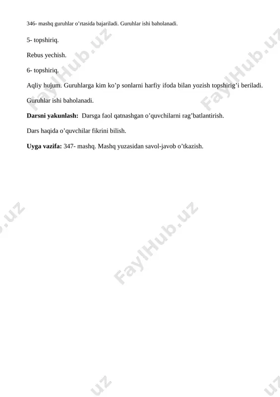 son so`z turkumi yuzasidan takrorlash - Page 4