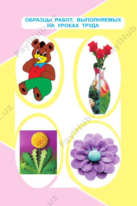 iurok 15 soblyudayte pravila bezopas nosti. 1 2 3 4 36 5 6 7 8 9 10 37 podbirayte tsveta, podxodyashie dlya yolochnix igrushek. 11 12 38 sozdanie applikatsii «zima» iz tsvetnoy bumagiurok 16 1 2 3 4 5 6 39 poprobuyte sdelat samostoya telno. soblyudayte pravila bezopas nosti pri ispolzovanii igolok i nojnits. 40 vipolnenie vishivki stebelchatim shvom soblyudayte pravila bezopasnosti pri rabote s igloy. 2 4 6 1 3 5 urok 17 41 poprobuyte i vi vipolnit takie vidi shvov. petelniy shov shov “kozlik” shov “krestik” poprobuyte vishit samostoya telno. 42 shityo tsvetochnoy vazi iz kartona urok 18 virejte detali vazi po vikroyke. 1 2 3 4 43 iz kakix eshyo materialov mojno sshit ili sdelat vazu dlya tsve- tov? 5 6 7 8 9 rekomenduem soedinit detali vazi s pomoshyu petelnogo shva. 44 shityo prixvatki dlya chaynika urok 19 prixvatku dlya chaynika mojno sshit iz ostatkov naturalnix …