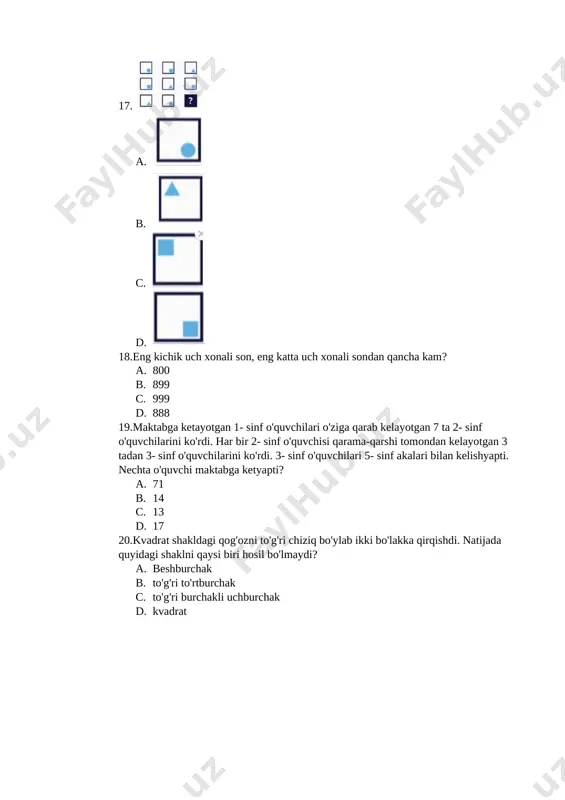 3-sinf test - Page 4