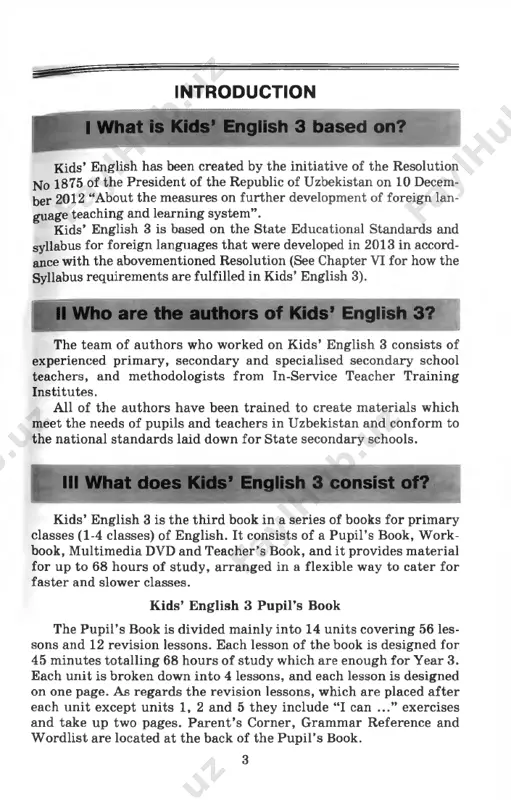e workbook for 4 them. so we ask the teachers to pay special attention to this organi­ sational moment and ensure that every pupil has such a copybook. the teachers can title this notebook as “ revisions & i can...” or just “revision exercises” or something they can think of. parent’ s corner pages at the back of the textbook are designed for parents to help them revise the learnt material with their children. grammar reference is written in mother tongue and includes all grammar material presented during the lessons. it is designed for both pupils and parents in case they need help on grammar points but not for learning the rules. w ordlist includes all the vocabulary the pupils learned in years 1 and 2 and the vocabulary they will learn in year 3. the standard transcription and meanings in mother tongue are provided for each word. pupils or …
