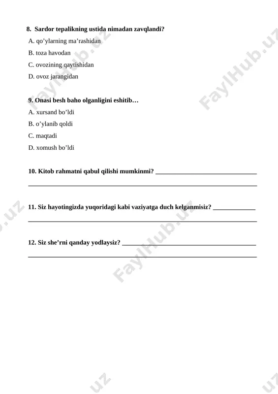 3-sinf test firuza - Page 4