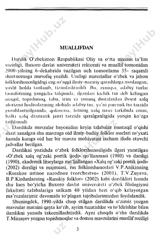 n «chig‘atoy tili darsligi» kitobining xrestomatiya qismida 112 ta o ‘zbek maqolini arab va lotincha yozuvlarda (bunisi transkripsiya tarzida) berdi va ularning o ‘zi amalga oshirgan nemischa taijimasini e’lon qildi. bu dalil o'zbek folklorining chet el doirasidagi birinchi nashri sifatidagina emas, balki unga qiziqishning xalqaro tus ola boshlaganini tasdiqlash jihatidan ham muhim ahamiyatga ega. h.vamberi mazkur darsligida «yusuf bilan ahmad», «tohir va zuhra» dostonlaridan parchalar berdi. «yusuf bilan ahmad» dostonining o ‘zi amalga oshirgan to ‘la nemischa taijimasini e 'lon qildi. bu yevropada birinchi marta o‘zbek eposidan qilingan taijima edi. 0 ‘zbek xalq maqollarini nashr etish va rus tiliga o ‘girishda n.p.ostroumov amalga oshirgan ishlar ham e ’tiborga loyiq. u «sirdaryo oblast statistikasiga oid materiallar to ‘plami»da 1110 ta (1 -jildida 492 ta, 1888 -yil va 2-jildida 628 ta, 1891-yil) o ‘zbek maqolini originalda va o ‘zining rus tilidagi taijimasida e’lon qildi. bu yillarda o'zbek xalq ertaklari namunalarini yozib olish …