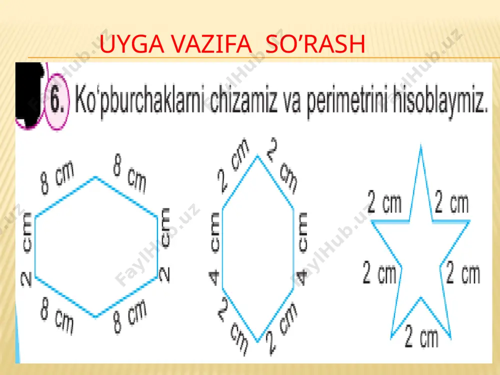 2-sinf matematika ko'pburchak va uning perimetri - Page 4