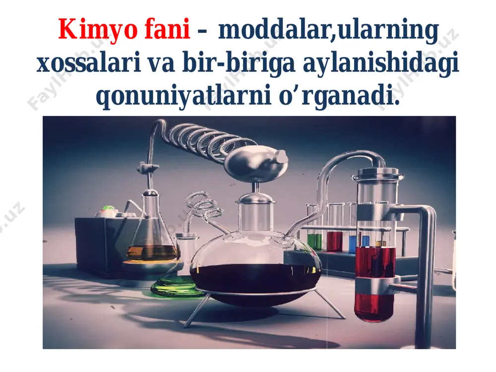er 12 oddiy moddalar murakkab moddalar 2.allotropiya� allotropiya allotropiya hodisasi quyidagi elementlarda uchraydi: uglerodda mavjud allotropik modifikatsiyalar kislorodda mavjud allotropik modifikatsiyalar oltingugurtda mavjud allotropik modifikatsiyalar fosforda mavjud allotropik modifikatsiyalar 3.oksidlar� oksidlarni formulasini tuzish,bunda elementlarning valentligiga asosan yoziladi. oksdilarning nomlanishi: slayd nomer 25 4.asoslar � asoslarning nomlanishi: slayd nomer 28 5.kislotalar� kislotalar(nordon suvlar)-tarkibida metallarga almashina oluvchi vodorod atomi va kislota qoldig’idan tashkil topgan murakkab moddalar. slayd nomer 31 kislotalarning sinflanishi: kislotalar sinflanishi: 6.tuzlar� tuzlarning nomlanishi: tuzlarning formulalari: