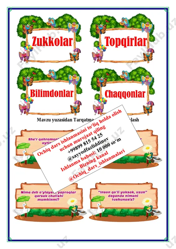 o’tilganlarni mustahkamlash ohirgi dars - Page 4