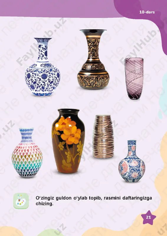 tasviriy san’at, 2-sinf,uzbek 9-12 darslar - Page 4