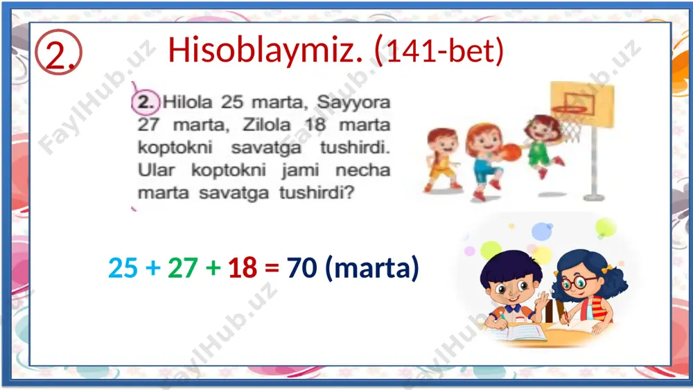 2-sinf matematika.7-bob 1-dars 141-bet - Page 4