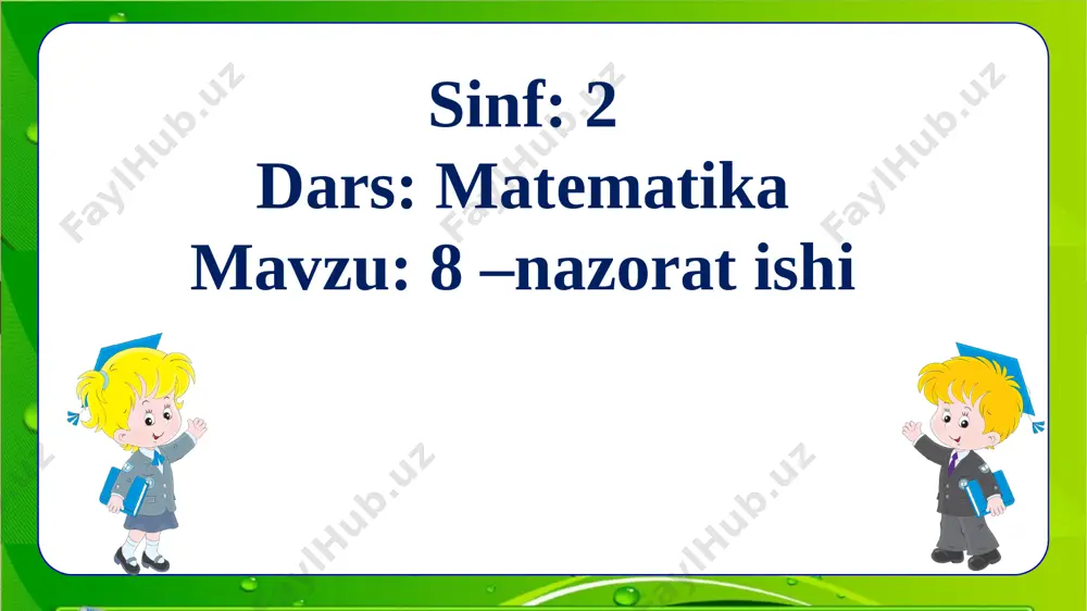 144_dars 8-nazorat ishi matematika_2_sinf - Page 4