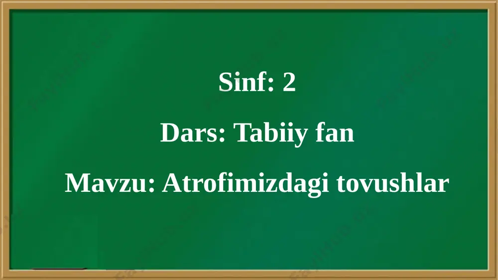 131- dars.atrofimizdagi tovushlar tabiiy fan . 2- sinf - Page 4