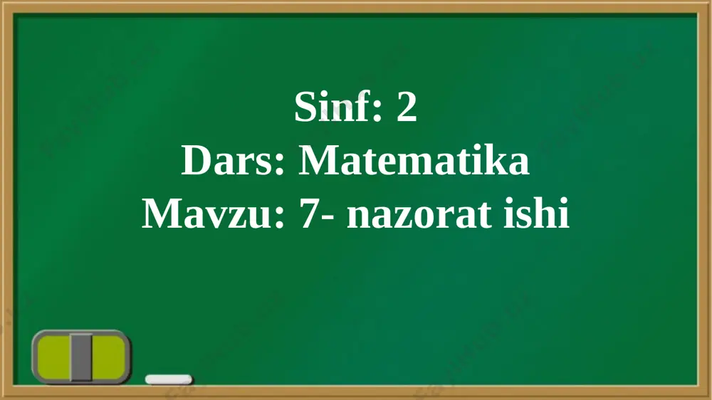 120_dars 7- nazorat ishi matematika_2_sinf - Page 4