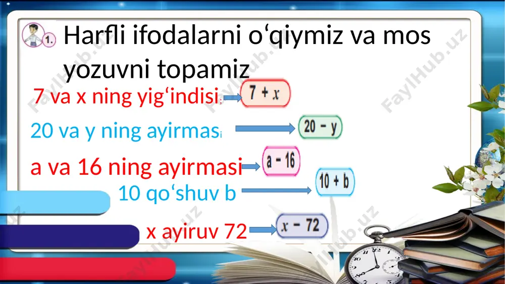2-sinf.harfiy ifodalar.2-mavzu. - Page 4