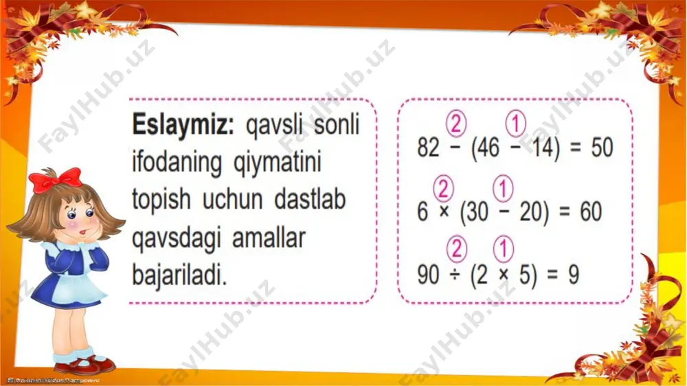 qavsli va qavssiz ifodalar 1-soat - Page 4