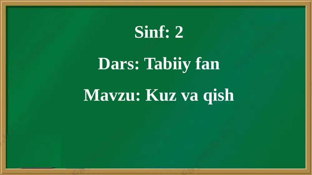 110- dars. kuz va qish tabiiy fan . 2- sinf - Page 4