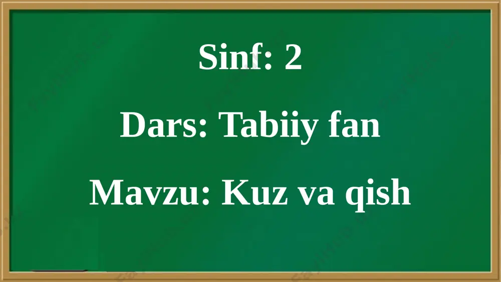 114- dars. kuz va qish tabiiy fan . 2- sinf - Page 4