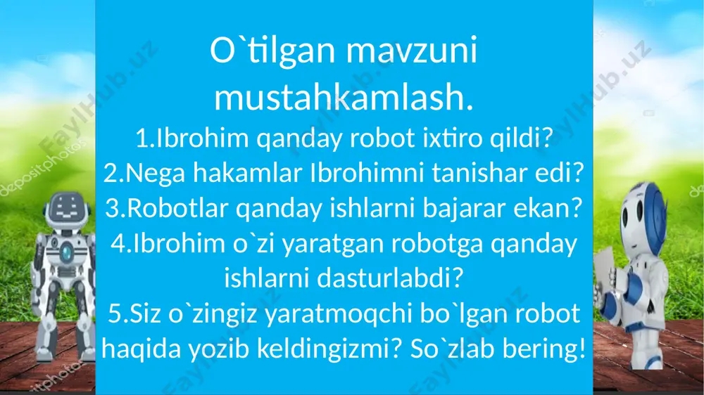 2-sinf.robot ixtiro qilaman.5-dars. - Page 4