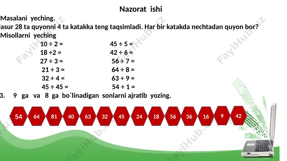 2-sinf.matematika.nazorat ishi - Page 4