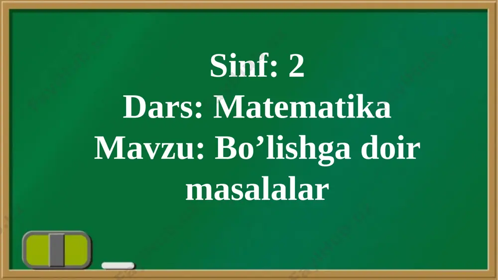 89- dars. bo'lishga doir masalalar matematika. 2- sinf - Page 4