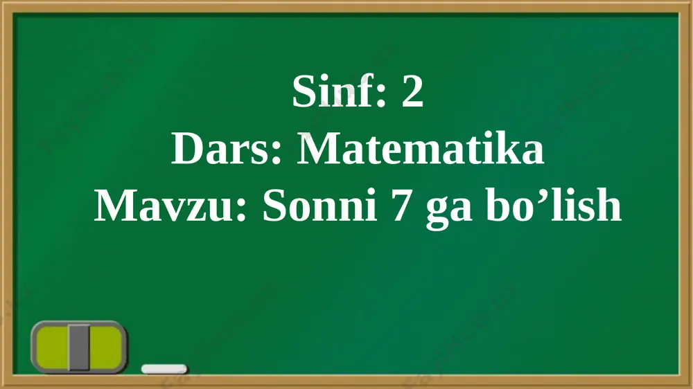 82- dars. sonni 7 ga bo'lish matematika. 2- sinf - Page 4