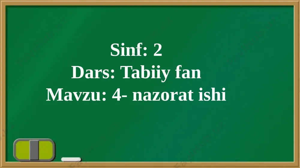 71- dars 4- nazorat ishi. tabiiy fan 2- sinf - Page 4