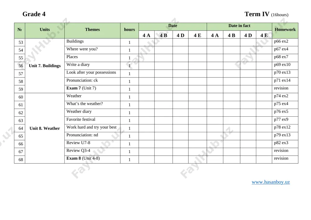 4-sinf ish reja 4talik - Page 4
