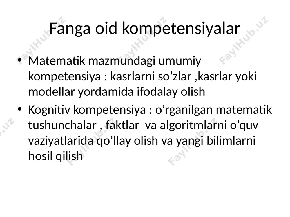4 - sinf ulush va kasr slaydi - Page 4