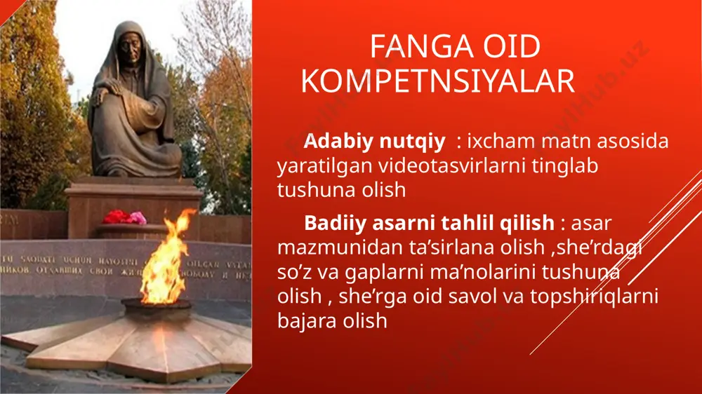4 - sinf mavzu.mangu olov she'riga slayd - Page 4