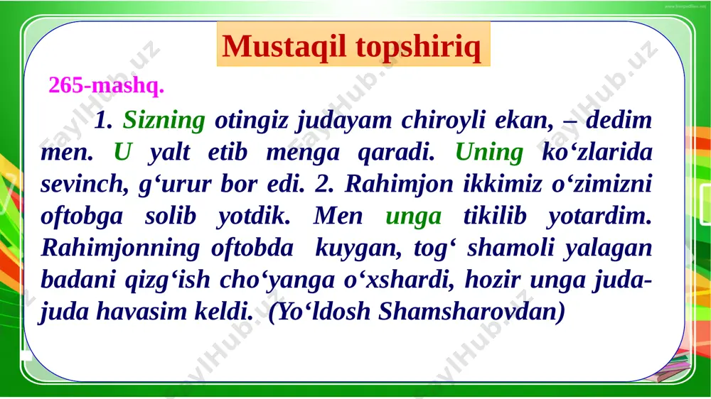 4-sinf.ona tili 266-268- mashq - Page 4