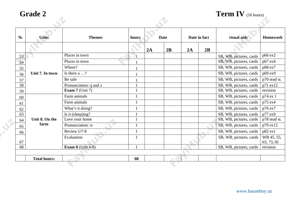 2-sinf ingliz tili ish reja yangi - Page 4
