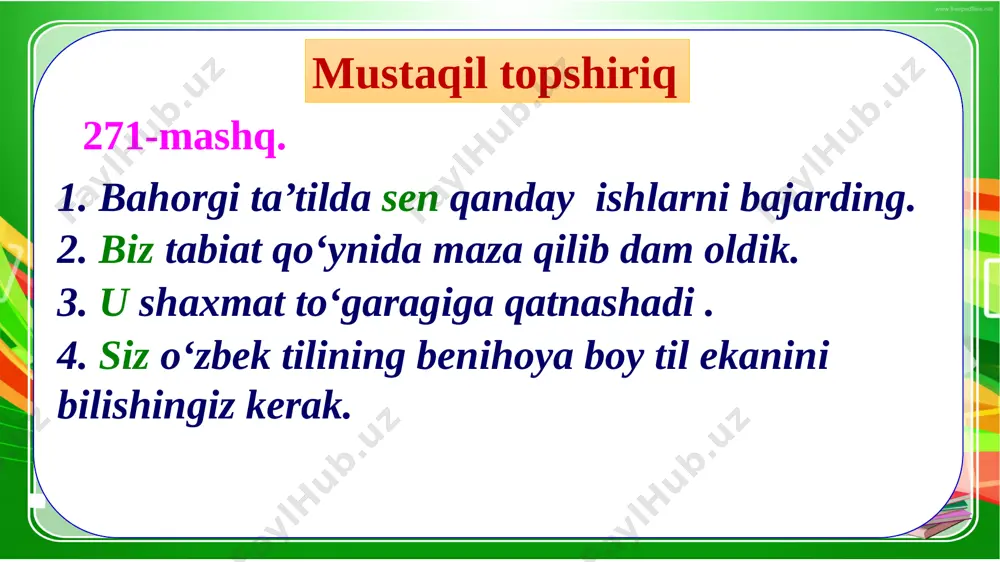 4-sinf.ona tili 272-274- mashq - Page 4
