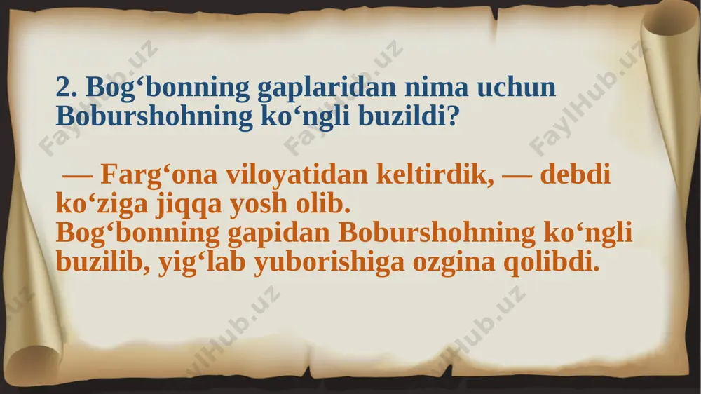 bo 'lim yuzasidan savol va topshiriqar - Page 4