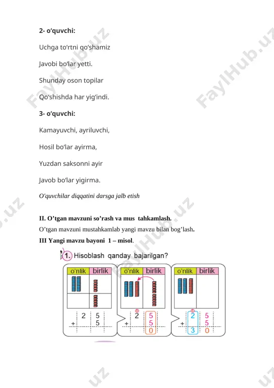 2_sinf_matematika_6_100_ichida_sonlarni_xonadan_o‘tib_qo‘shish_usullari - Page 4