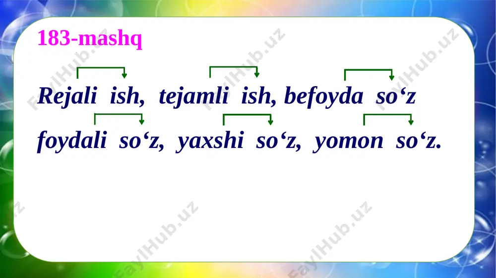4-sinf.ona tili 184- 186-mashqlar - Page 4