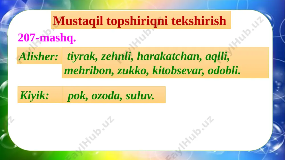 4-sinf.ona tili 208- 210-mashqlar - Page 4