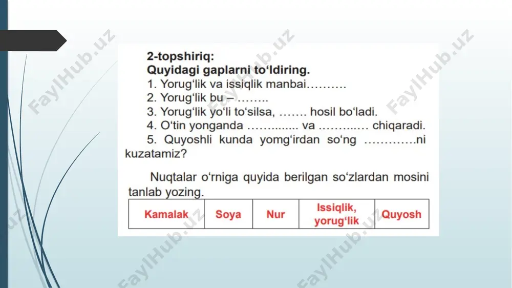 issiqlik va yorug`lik - Page 4