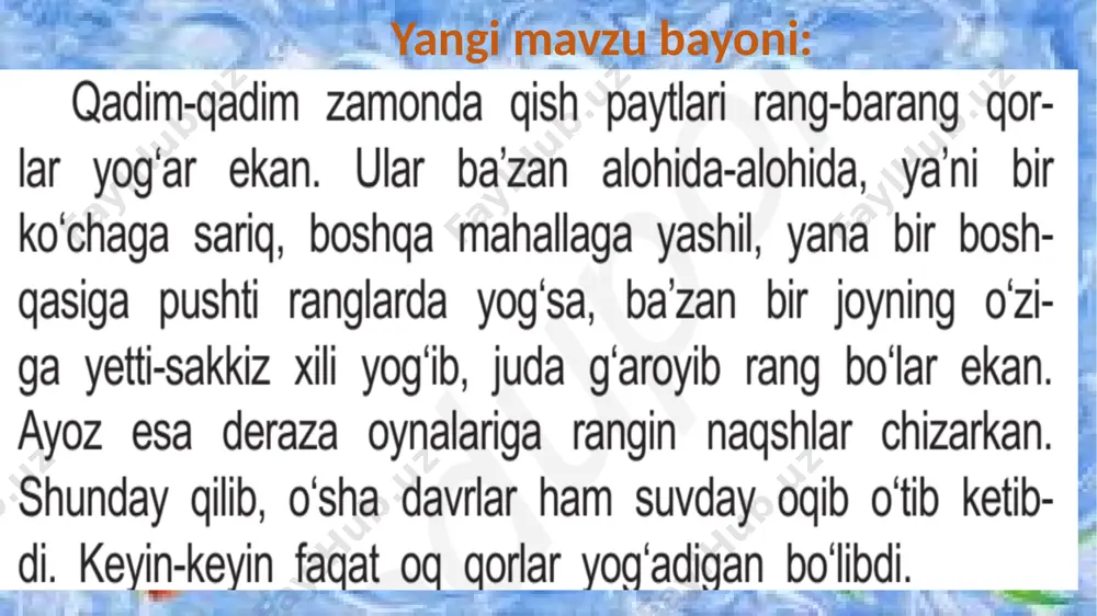 4-sinf o`qish rangin qorlar - Page 4