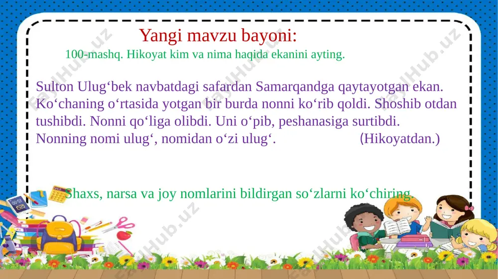 ona tili 4 - sinf 11 noyabr 100-102 mashqlar - Page 4