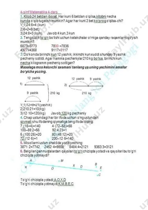 4-sinf matematika 1-chorak - Page 4