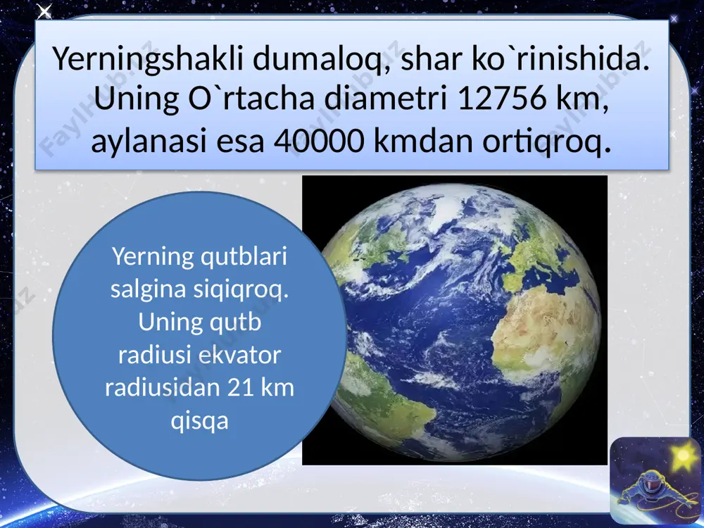 4- sinf tabiatshunoslik yer va uning shakli. globus - Page 4
