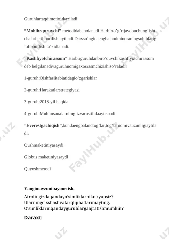 2 sinf tabiiy o'simliklarning xilma xilligi 1-chorak - Page 4